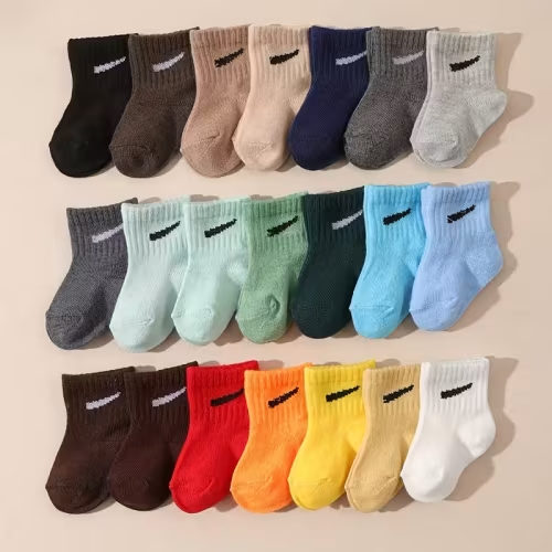 10 pairs baby calf socks colors soft - Temu