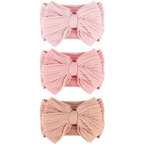 Baby Bows Headbands Nylon Baby Girl Headbands Soft Handmade Hairbands Toddler Hair Accessories for Girls Baby Newborn Infant Kids