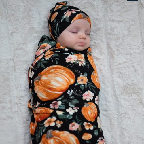 Baby Swaddle Set: Harvest Floral – Lila