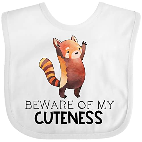 inktastic Beware Of My Cuteness Cute Red Panda Baby Bib