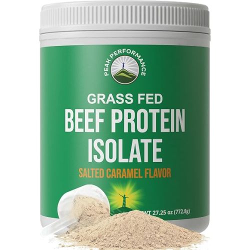 Grass Fed Beef Protein Powder. Great Tasting Beef Isolate (Salted Caramel)