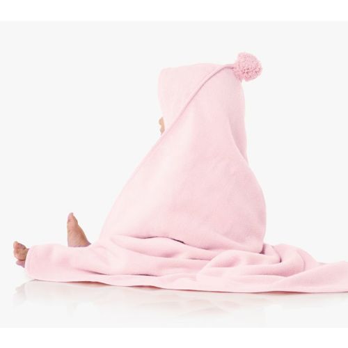 Super Soft Pom Pom Baby Hooded Towel | Pottery Barn Kids