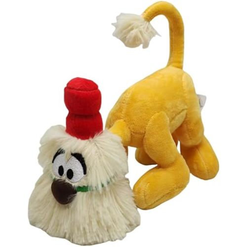 Alice Broom Dog 8"" Plush Stuffed Doll New, Yellow