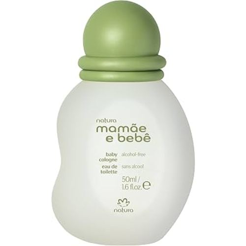 Natura - Baby Cologne | Gentle Fresh Scent for Babies | Alcohol-Free, Hypoallergenic, Pediatrician Tested, Vegan & Safe Daily Use - Mamãe e Bebê, Mom and Baby– 1.6 fl oz (50ml)