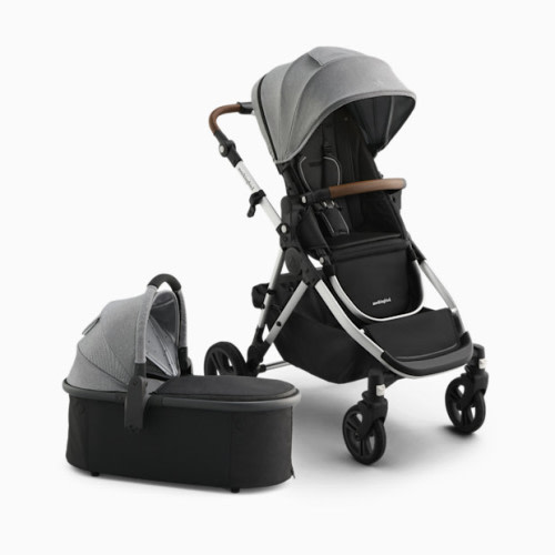 Single-to-Double Stroller 3.0 and Bassinet Bundle - Heather Grey