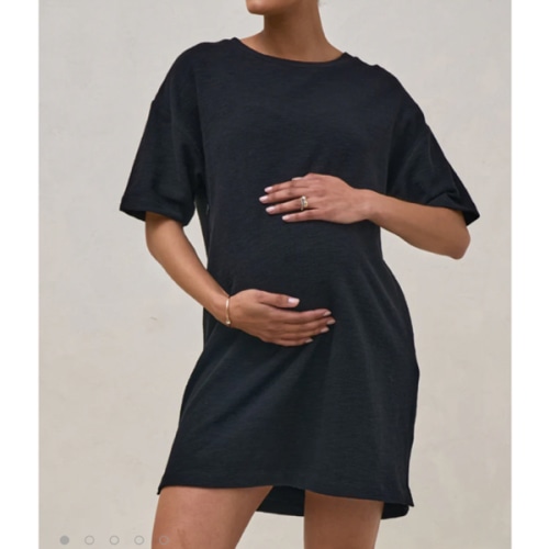 black maternity and nursing tee dress – BAE The Label Australia