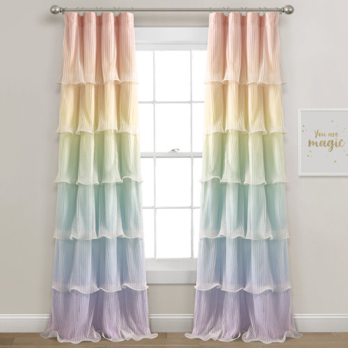 Lush Decor Polyester Room Darkening Curtain Pair & Reviews | Wayfair