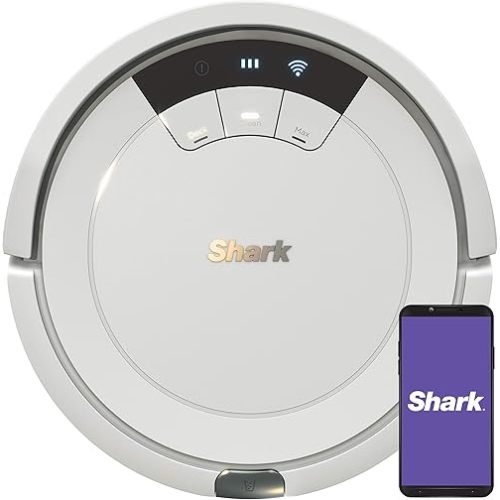 Shark ION Robot Vacuum AV752, Wi-Fi Connected, 120min Runtime, Compatible with Alexa, Multi-Surface Cleaning (Renewed)