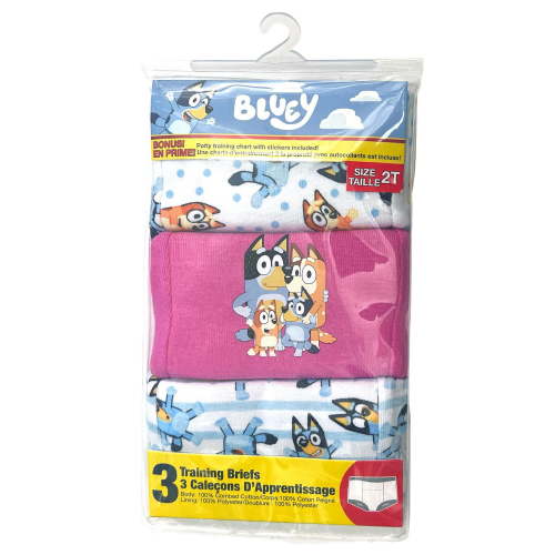 Bluey Potty Training Pants Underwear, 3-Pack (Toddler Girls), Bluey Training Pants - Walmart.ca