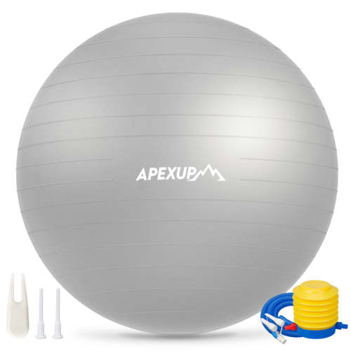 APEXUP SHOP Yoga Exercise Ball, Heavy Duty Large Gym Ball, Anti Slip, Stable - Shop
