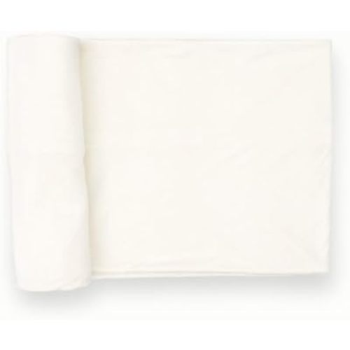 Little Unicorn Premium Stretch Knit Swaddle Blanket | Super Soft with Optimal Stretch & Breathability for swaddling (White)