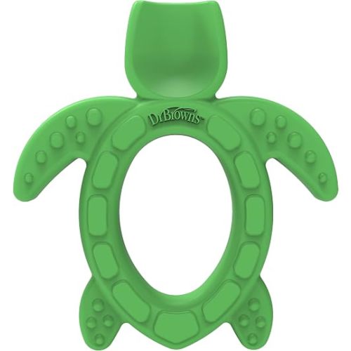 Dr. Brown's Silicone Starter Spoon and Teether for Babies and Infants, Turtles, 1 Pack, 4m+