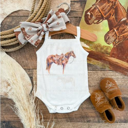 The Goodhorse Pointelle Tank Onesie (little kid)