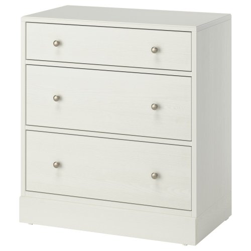 HAVSTA 3-drawer dresser - white 31 7/8x18 1/2x35 "