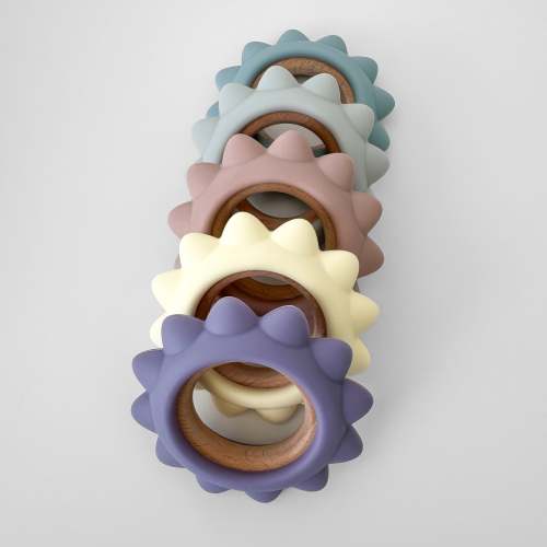 Garden Party Teether Collection - Silicone & Beechwood Sunshine – Calla and Friends