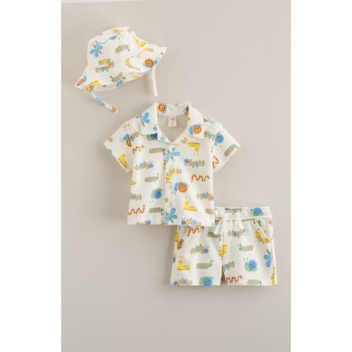 Shirt, Shorts & Hat Set, 3M