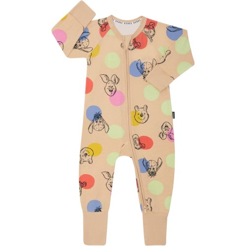 Bonds Baby Winnie The Pooh Print Zip Wondersuit - Beige - Size 000