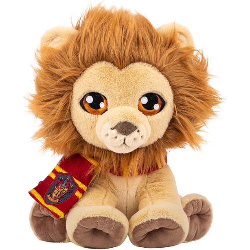 Jazwares Warner Bros. Discovery Harry Potter 10-Inch Gryffindor Lion Plush - Super-Soft and Huggable Plush Toy - Official Licensed Plush - All Ages