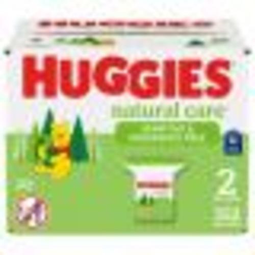 Huggies Natural Care Sensitive Baby Wipes, Unscented, 2 Refill Packs (352 Wipes Total)