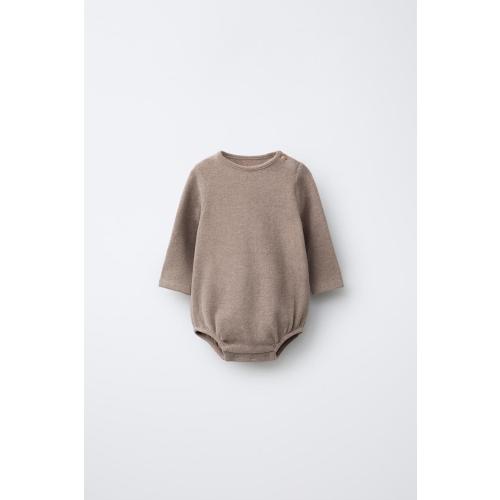 SOFT TOUCH BODYSUIT - taupe brown | ZARA United States
