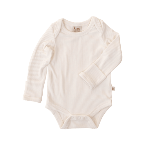 Bamboo Long Sleeve Bodysuit - Ivory – Kiin ®