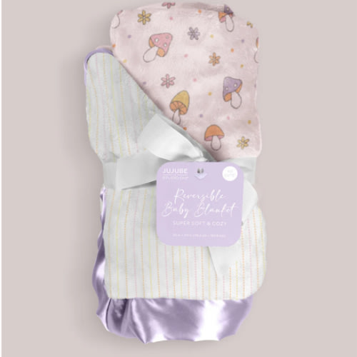 JuJuBe x Studio Oh! Ultra-Soft Thick Reversible Baby Blanket - Mushy Love