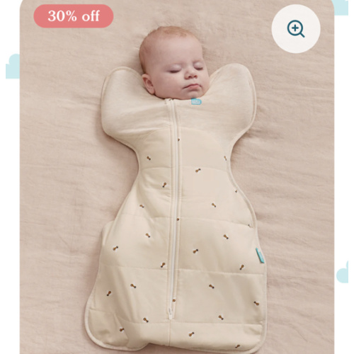 Swaddle Up™ 2.5 TOG Cotton Oatmeal Bees