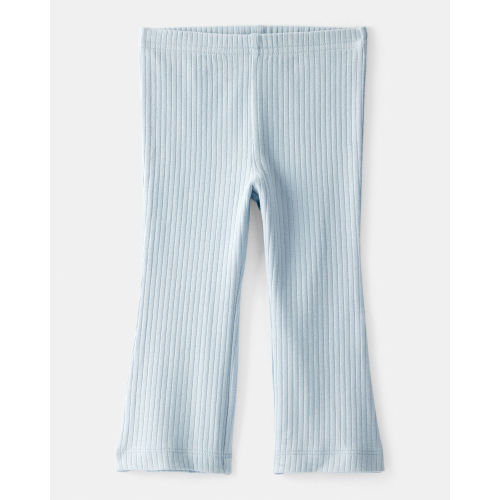 Baby Girl Flare Pull-On Stretch Rib Leggings - Blue - Carter's | Carter's