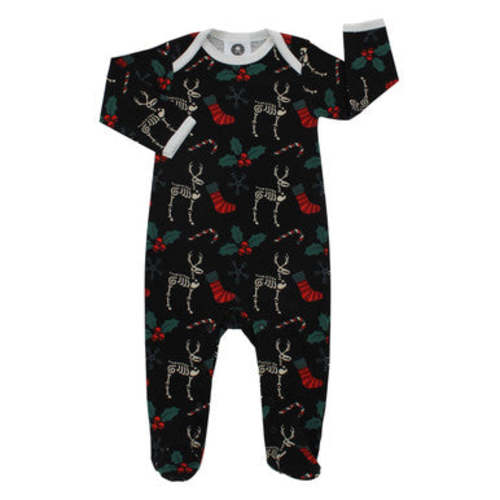 Skeleton Reindeer sleepsuit – Metallimonsters