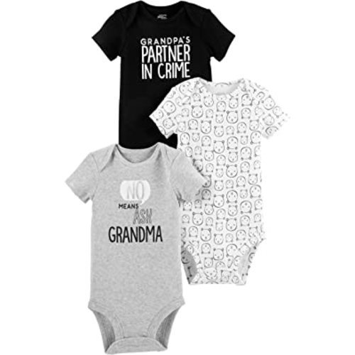 Simple Joys by Carter's Unisex Babies' Short-Sleeve Bodysuit, Multipacks