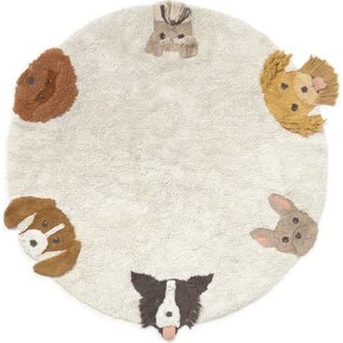 Dogs Washable Cotton Blend Area Rug