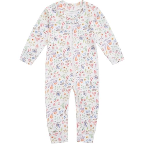 Owlivia Organic Cotton Baby Boy Girl Zip up Sleep 'N Play Pjs, Footless, Long Sleeve