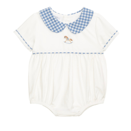 Blue And White Gingham Bubble
