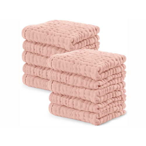 Muslin Washcloths in Lace – Pack of 10