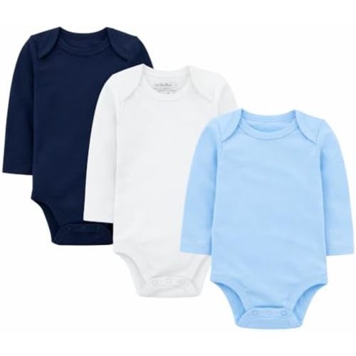 123 Bear Baby Cotton Spandex Long-Sleeve bodysuits unisex boy girl