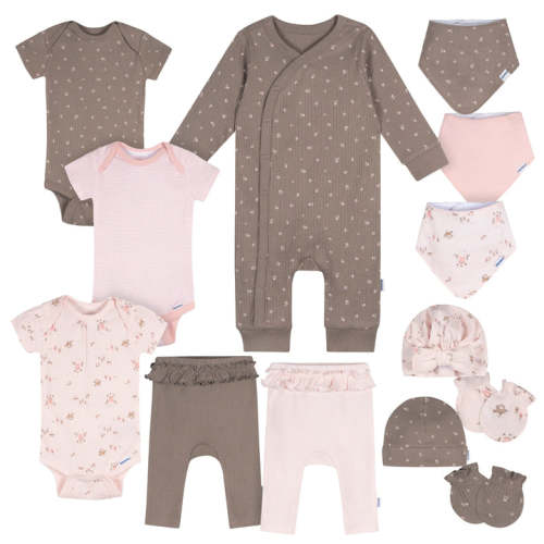 13-Piece Baby Girls Garden Baby Essentials Gift Set – Gerber Childrenswear