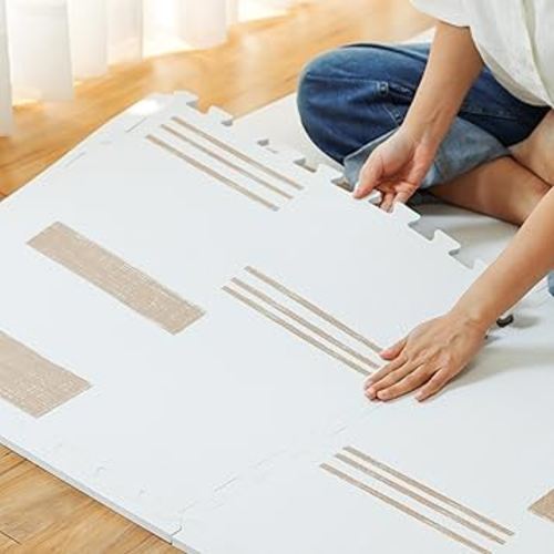 Baby Play Mat for Floor - Sol (4x6ft) - Premium EVA Foam Play Mat for Babies & Toddlers (Ages 0-5+) - Non-Toxic Playmat for Tummy Time, Crawling & Playroom - Stylish & Comfortable