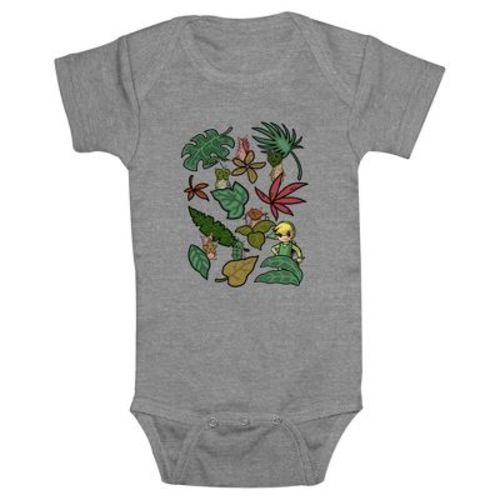 Infant's Nintendo Botanical Link Bodysuit - Athletic Heather - 12 Months