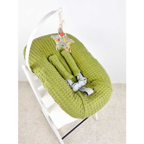 Personalized Waffle Baby Cover Compatible with Stokke Tripp Trapp Newborn Set