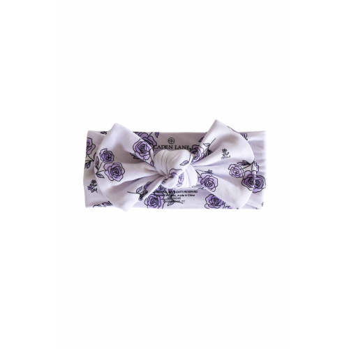 Knit Large Bow Headwrap | Amethyst Garden