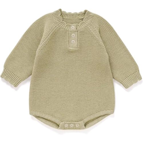 Avibae Cotton Baby Sweater, Knit Outfits for Newborns, Warm Infant Clothe