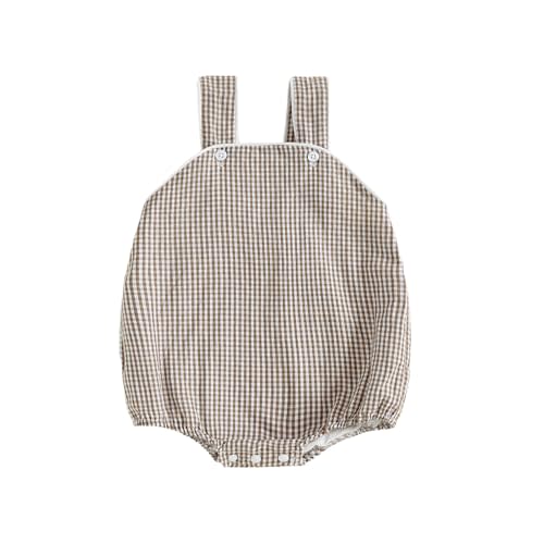 Kuriozud Unisex Newborn Baby Boy Girl Summer Clothes Sleeveless Bubble Romper Jumpsuit Overall Shorts Infant Clothing