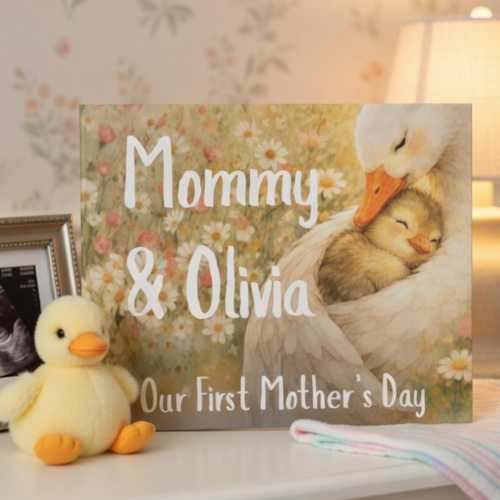 Personalized First Mothers Day Storybook for Mommy – Custom Baby Keepsake New Mom Gift