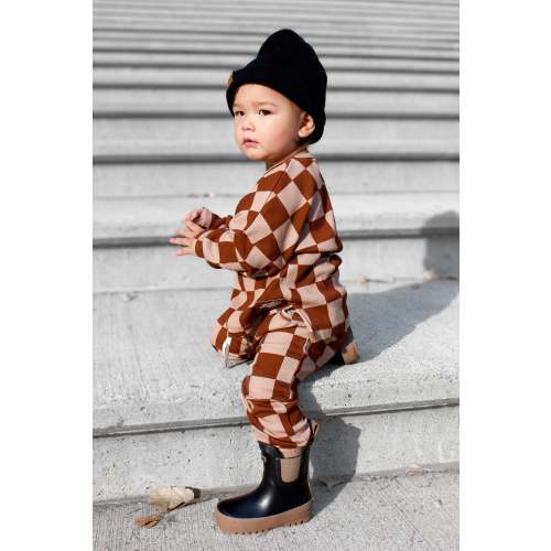 Organic Ribbed Set in Spiced Cider + Graham