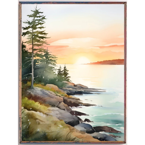 coastal Maine print