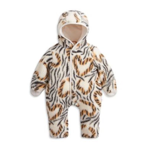 Girls' Wild Side Fleece Printed Hoodie Stroller One Piece - Baby
