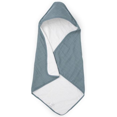 Little Unicorn Premium Infant Hooded Bath Towel| Soft & Absorbent Cotton & Terry Fabric for Newborns (Sea)