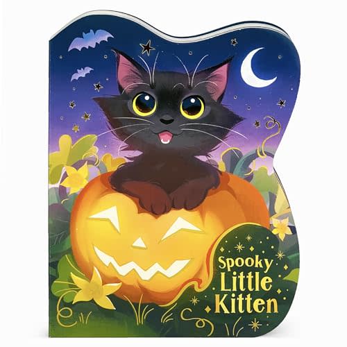 Spooky Little Kitten Halloween Cat-Shaped Board Book