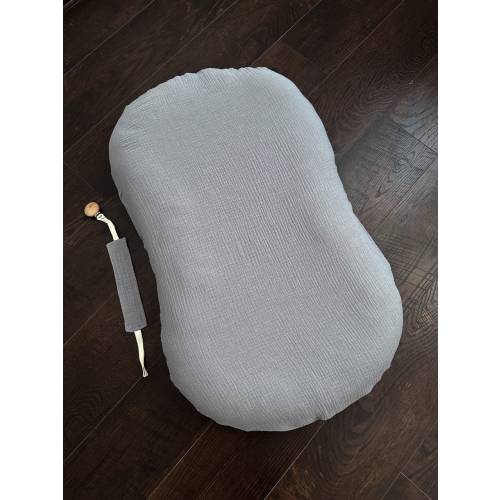 Muslin Newborn Set: Snuggle Me Cover, Pacifier Clip, Swaddle Blanket
