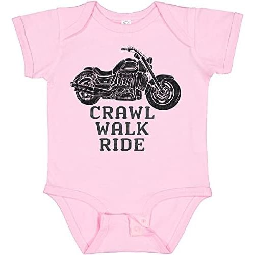 inktastic Crawl Walk Ride Motorcycle Baby Bodysuit